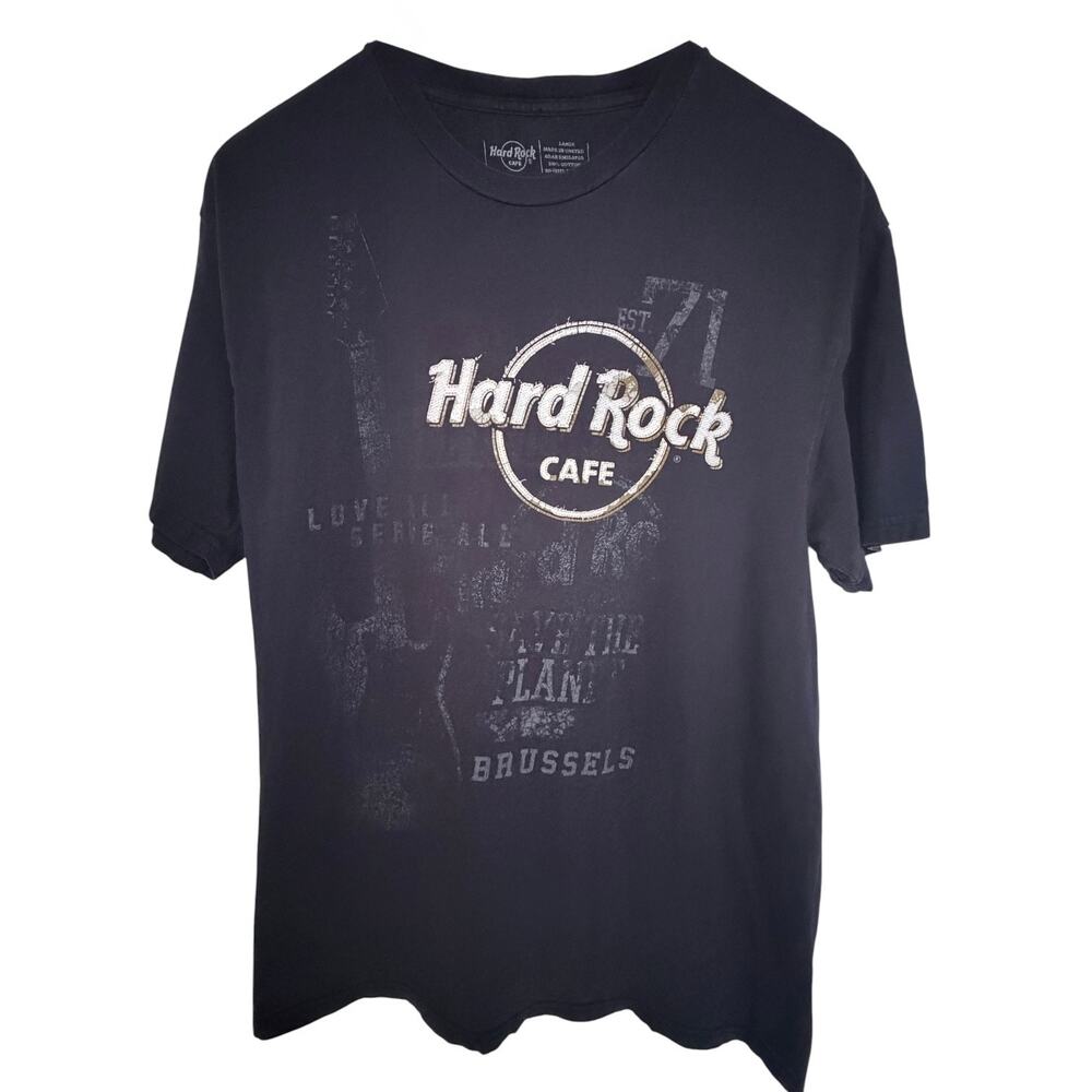 Hard Rock Cafe Cabo Wabo Cantina T Shirt Mens XL Black Graphic Short Sleeve Tee